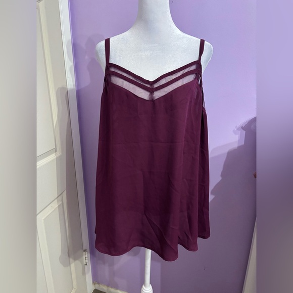 torrid Tops - Torrid Purple Flowy Tank Top